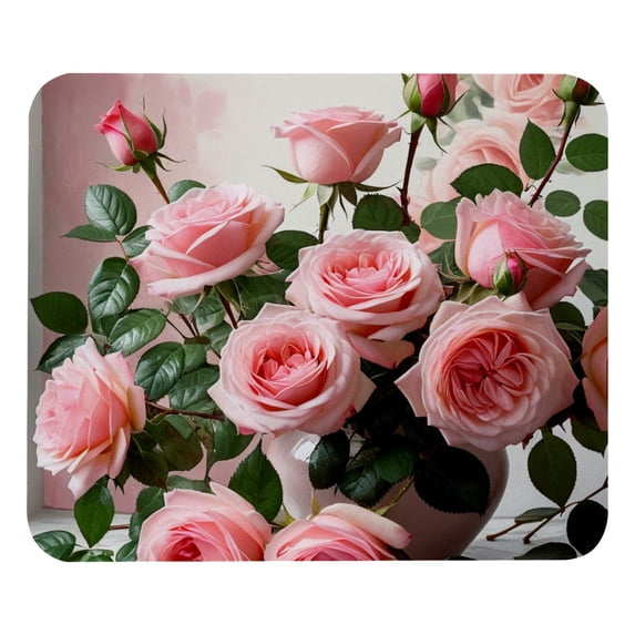 FeBohao Funny Mouse Pad Mat for Wireless Jiaji Cloth Rubber Base Washable Cute Smooth Personalized Small Abstract Office Accessory Women Chic Colorful Fashion Must Girl Boy School Flower