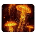 thumbnail image 1 of FeBohao Funny Mouse Pad Mat for Desktop Jiaji Cloth Durable Non Scratch Smooth Pattern Square Pretty Home Use Decor Adults Supply Colorful Trendy Haves Kids Size Jellyfish, 1 of 6