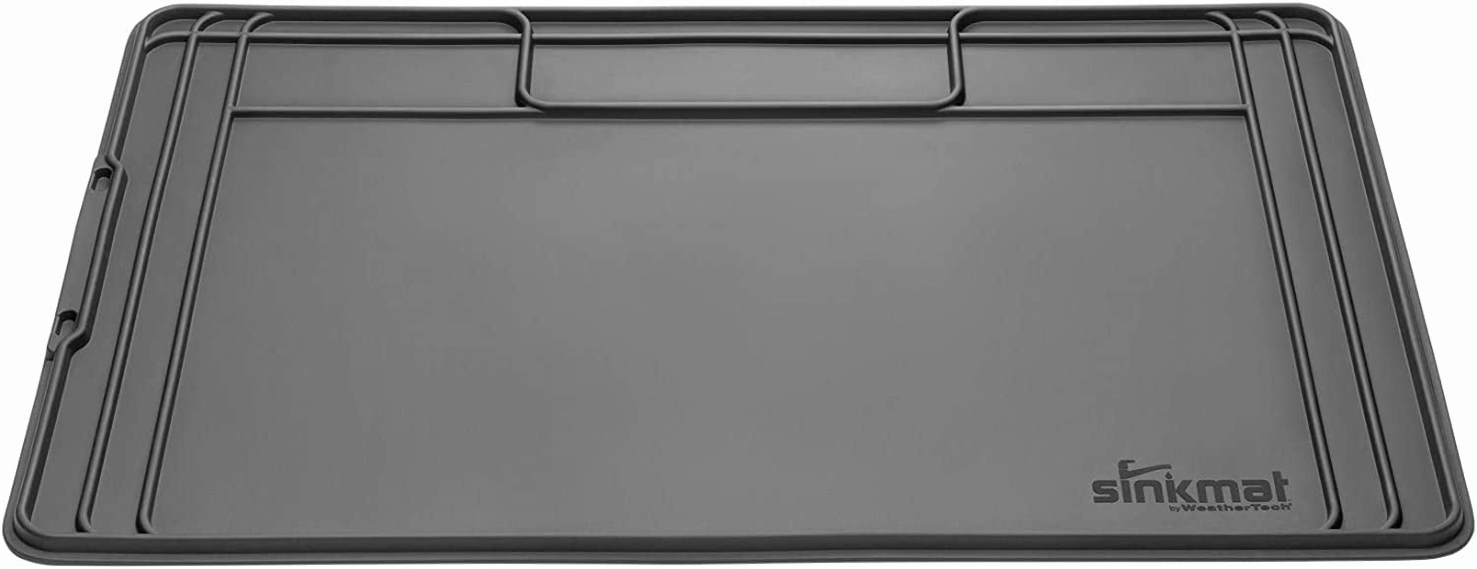FeGe  SinkMat – Waterproof Under Sink Liner Mat for Kitchen Bathroom – 34” x 22” Inches - Durable, Flexible Tray – Home undersink Organizer Must Haves, Black