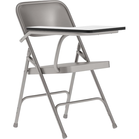 FeGemax Ralph Premium Steel Folding Chair with Right Handed Tablet Arm