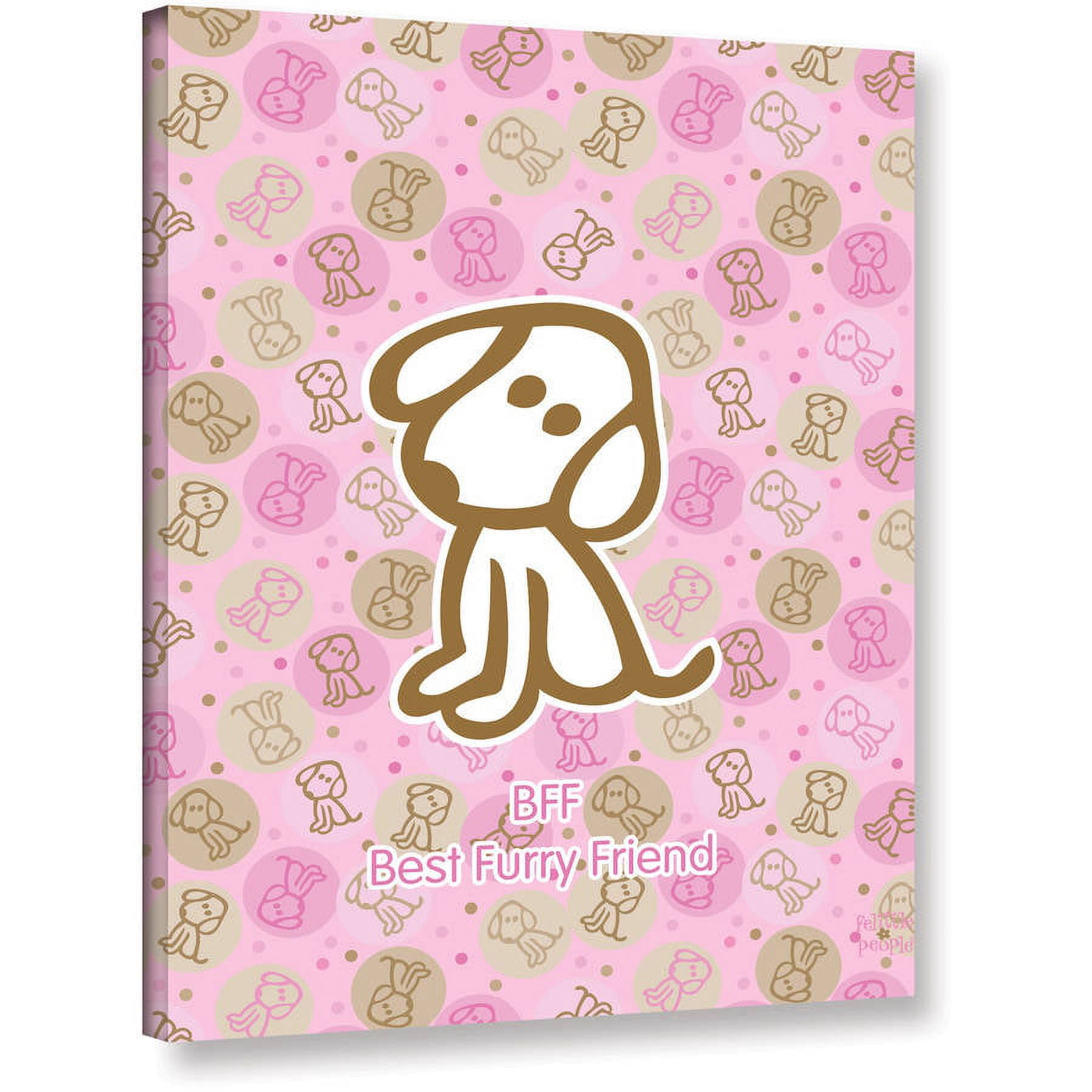 FeLittle People "Best Furry Friend 2" Wrapped Canvas