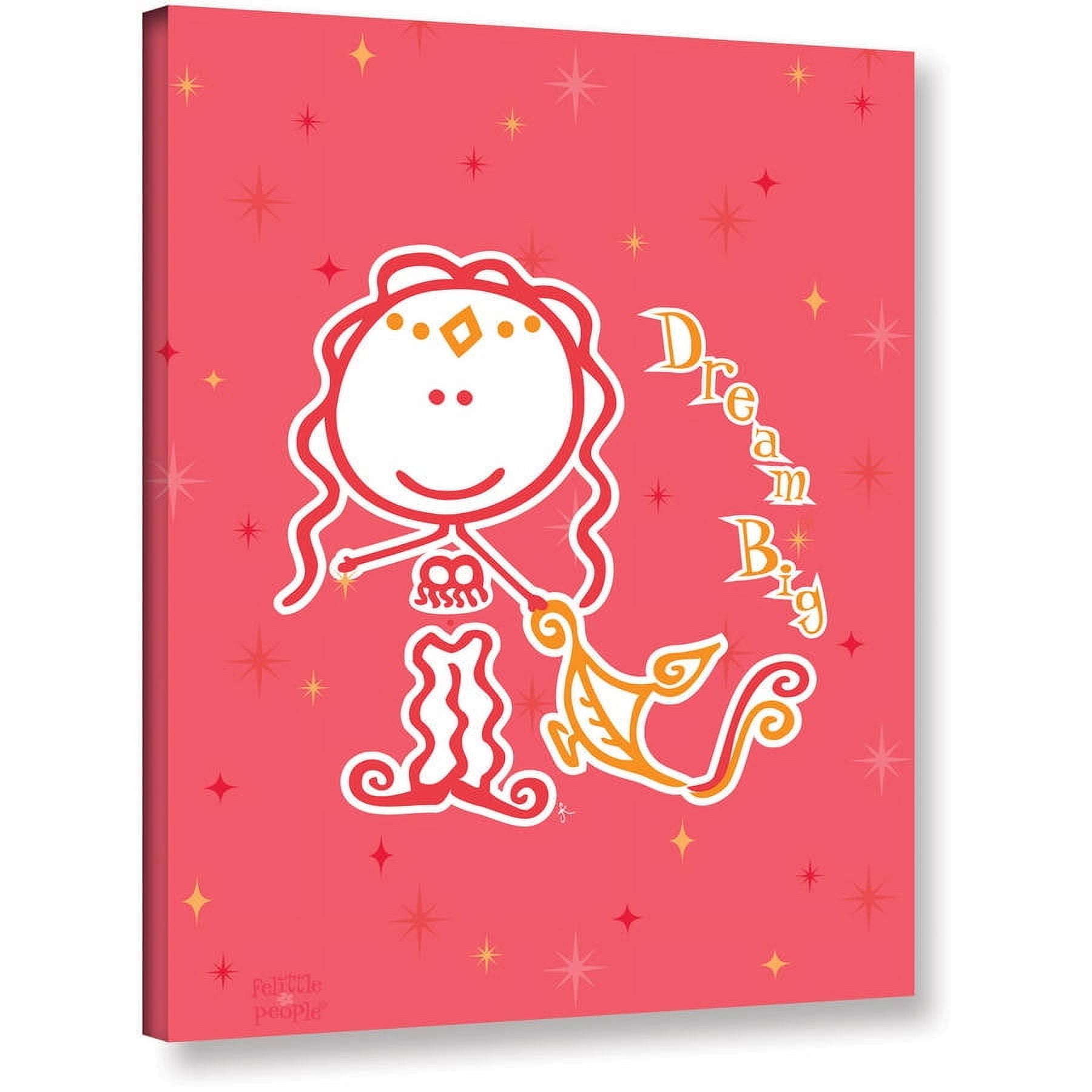 FeLittle People "Dream Big" Wrapped Canvas