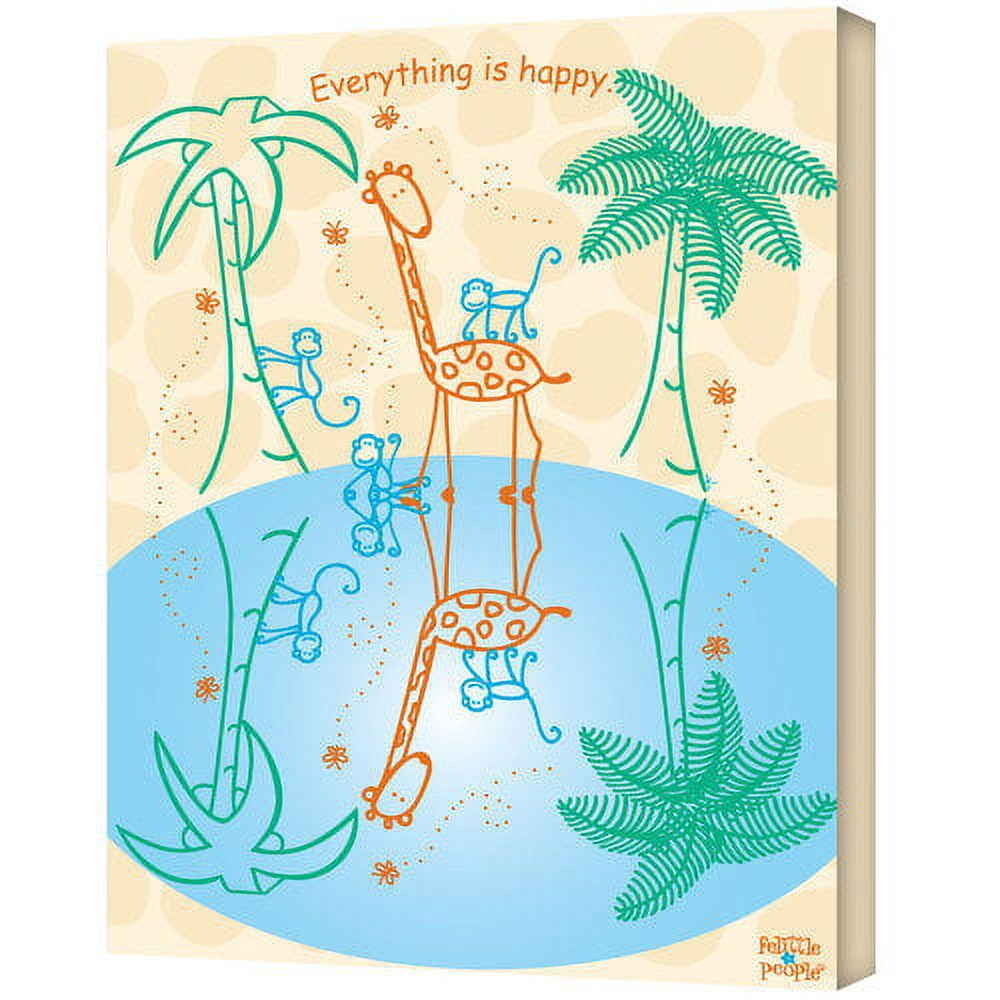 FeLittle People "Everything is Happy" Canvas