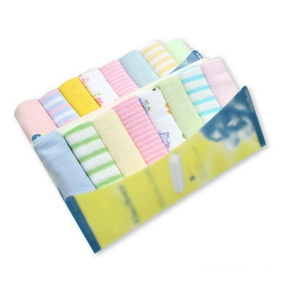 FeMereina 8Pcs Infant Baby Bath Towel Washcloth Bathing Feeding Wipe Cloth