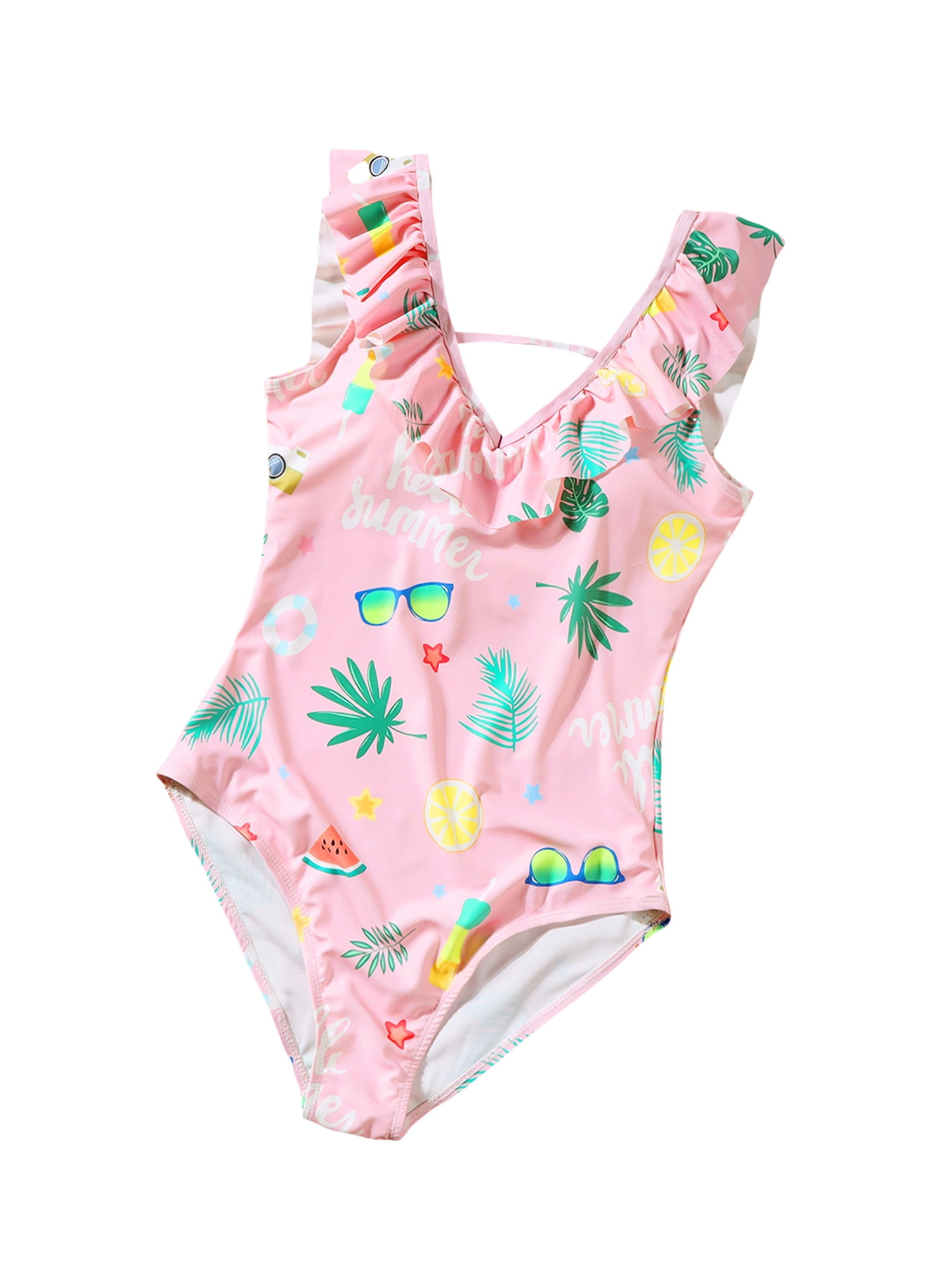 FeMereina Family Matching Swimsuits Mommy and Me Bathing Suits Swim Trunks Sets