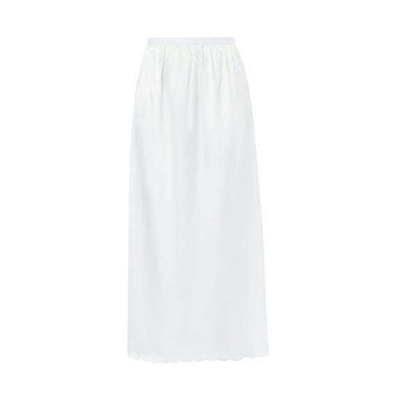 FeMereina Half Slip Lace Long Underskirt Women's Satin Half Slip Half Slips for Under Dresses Slip