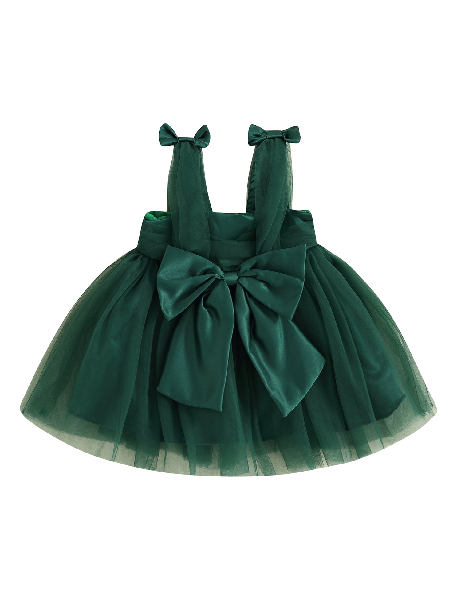 Newborn Baby Girl Lace Romper Dress With Tutu & Headband - Floral Embroidery, Fly Sleeve, Summer Outfit 1 thumbnail image