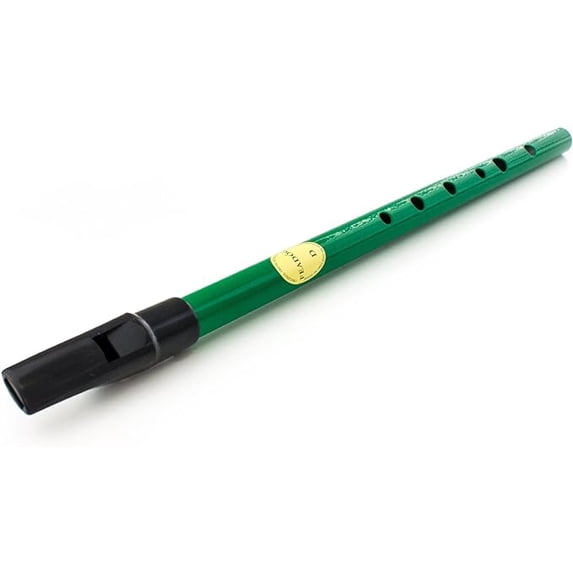 Feadog 'D' Irish Tin Penny Whistle In Green