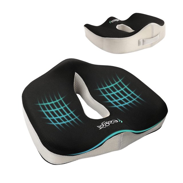 Feagar Seat Cushion, Memory Foam Ergonomic Seat Cushion for Office Chair Car, Tailbone Relief