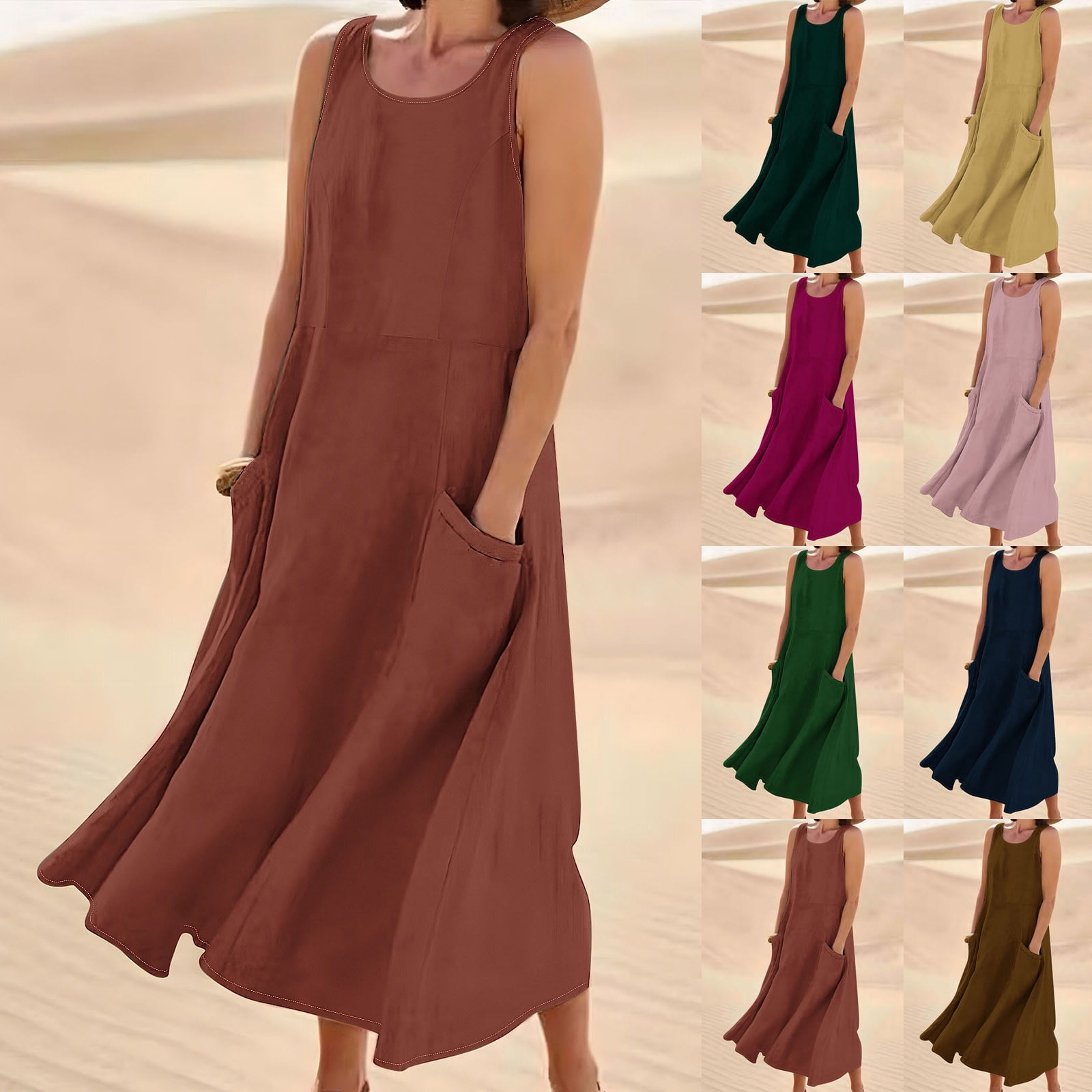 Solange Lighthouse Linen Maxi Dress – Backless Coastal Resort Wear