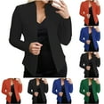 thumbnail image 1 of Feancey Business Casual Blazer Jacket for Women Open Front Plus Size Suit Jackets Fall Long Sleeve Fashion Blazers Dressy Elegant Work Suits with Pockets Back to School Prime Sales Black 5XL, 1 of 7