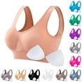 thumbnail image 1 of Feancey Clearance Sales Today Sports Bras for Women with Removable Pads Seamless Plus Size Wireless Bra Gym High Impact Workout Yoga Brassiere No Underwire Green 5XL, 1 of 8