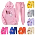 thumbnail image 1 of Feancey Deal of The Day Womens Hooded Sweat Suit 2025 Trendy Valentines Day 2 Piece Sets Teen Girls Casual Love Printed Hoodies and Jogger Pants Two Piece Tracksuit Set Gray XXL, 1 of 6