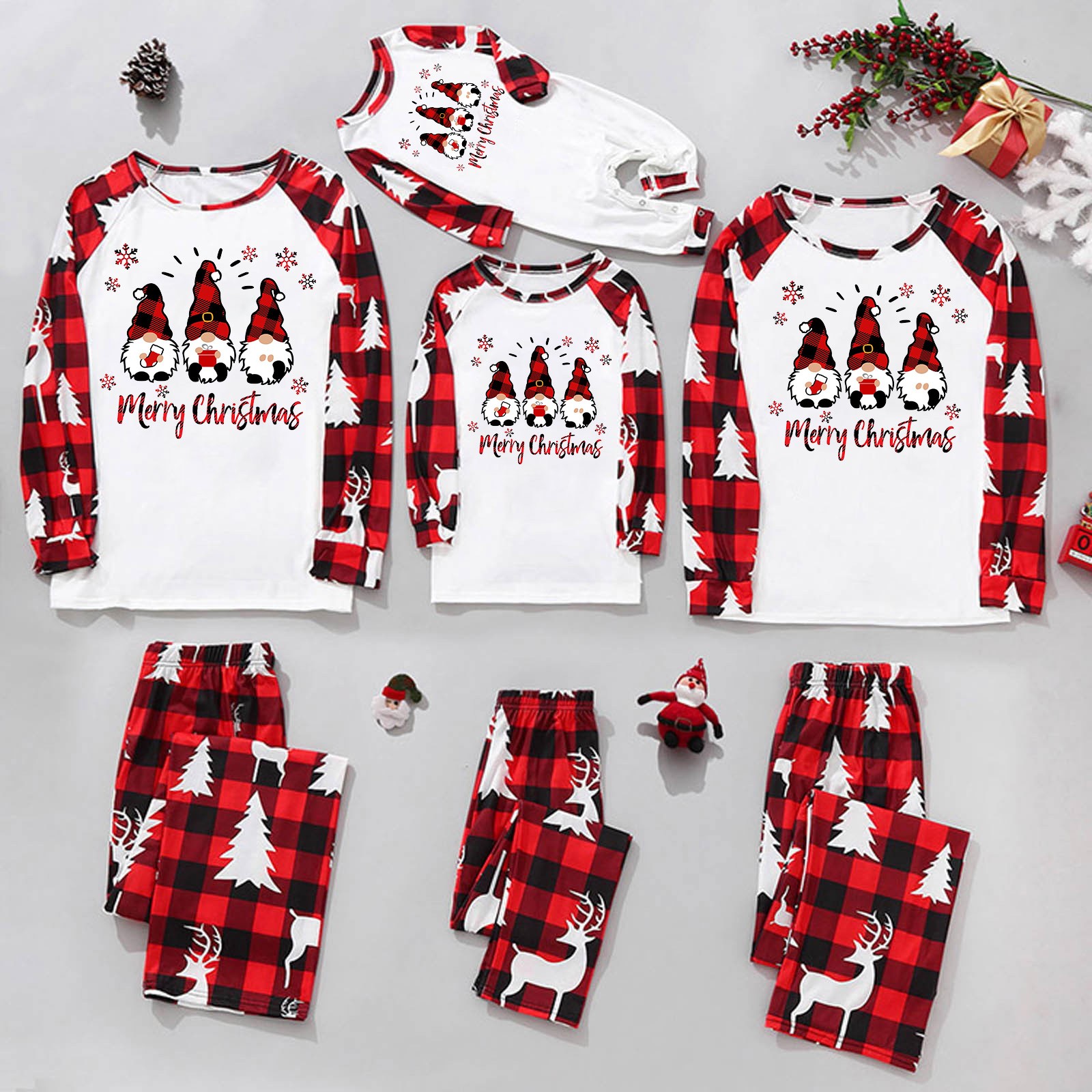 Feancey Family Christmas Pjs Matching Sets,Matching Family Pajamas,2023