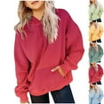 thumbnail image 1 of Feancey Fashion Hoodies for Girls Boys Gradient Color Preppy Hoodie Long Sleeve Drop Shoulder Oversized Hooded Sweatshirts Orange 7 Years, 1 of 5