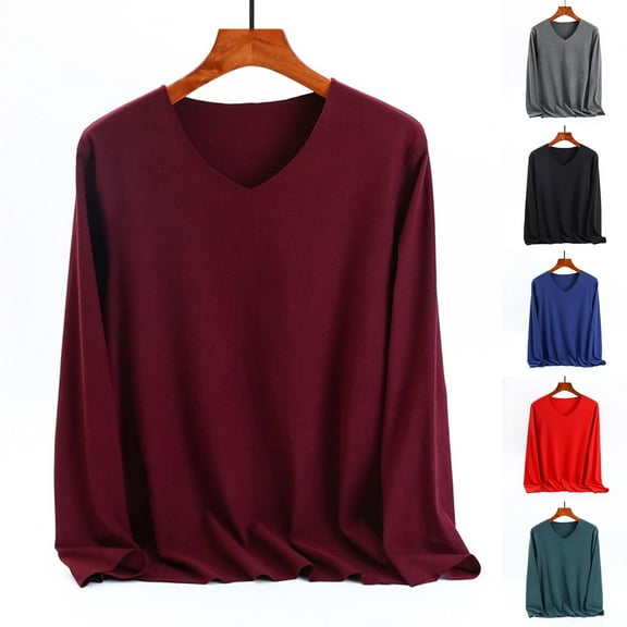 Feancey Baggy Blouses for Women Plus Size Long Sleeve Tshirt Oversized Casual Round Neck Tunic Tops Spring Soft Lightweight Velvet Tee Shirt Navy XL