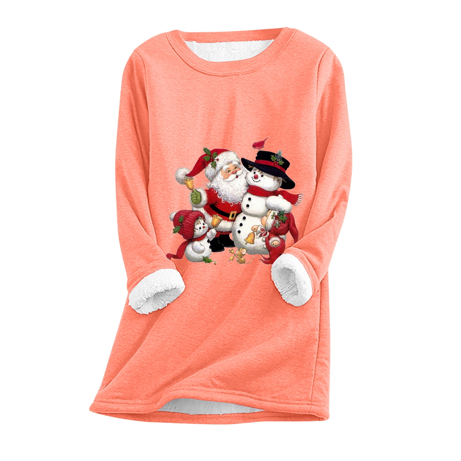 Feancey Funny Christmas Sweatshirts for Women,Women's Winter Warm