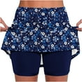 thumbnail image 1 of Feancey Golf Skirts for Women Tummy Control Plus Size Tennis Skorts Boho Casual Floral Mini Skirt Stretchy High Waisted Athletic Skort Multicolor 4XL, 1 of 5
