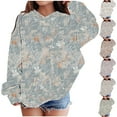 thumbnail image 1 of Feancey Hoodies for Little Girls Fashion Printed Graphic Sweatshirt Oversized Long Sleeve Fleece Hooded Pullover Teen Girl Cute Hoody Blue 5 Years, 1 of 9