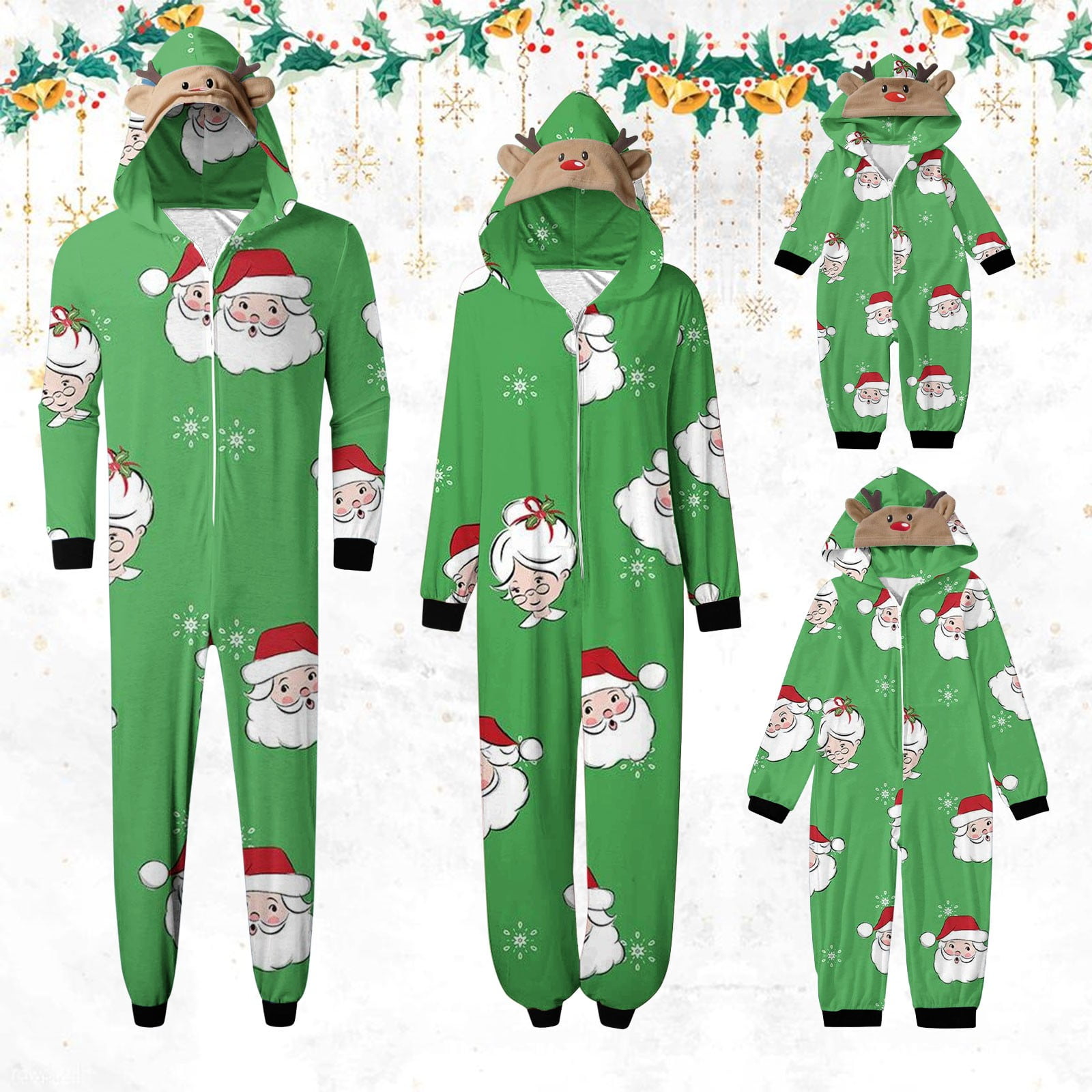 Feancey Matching Christmas Pajamas Onesies,Christmas Family Pajamas