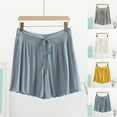 thumbnail image 1 of Feancey Pajama Shorts for Women Soft Casual Modal Shorts Drawstring Elastic Waist Maternity Shorts Basic Solid Pjs Shorts White L, 1 of 5