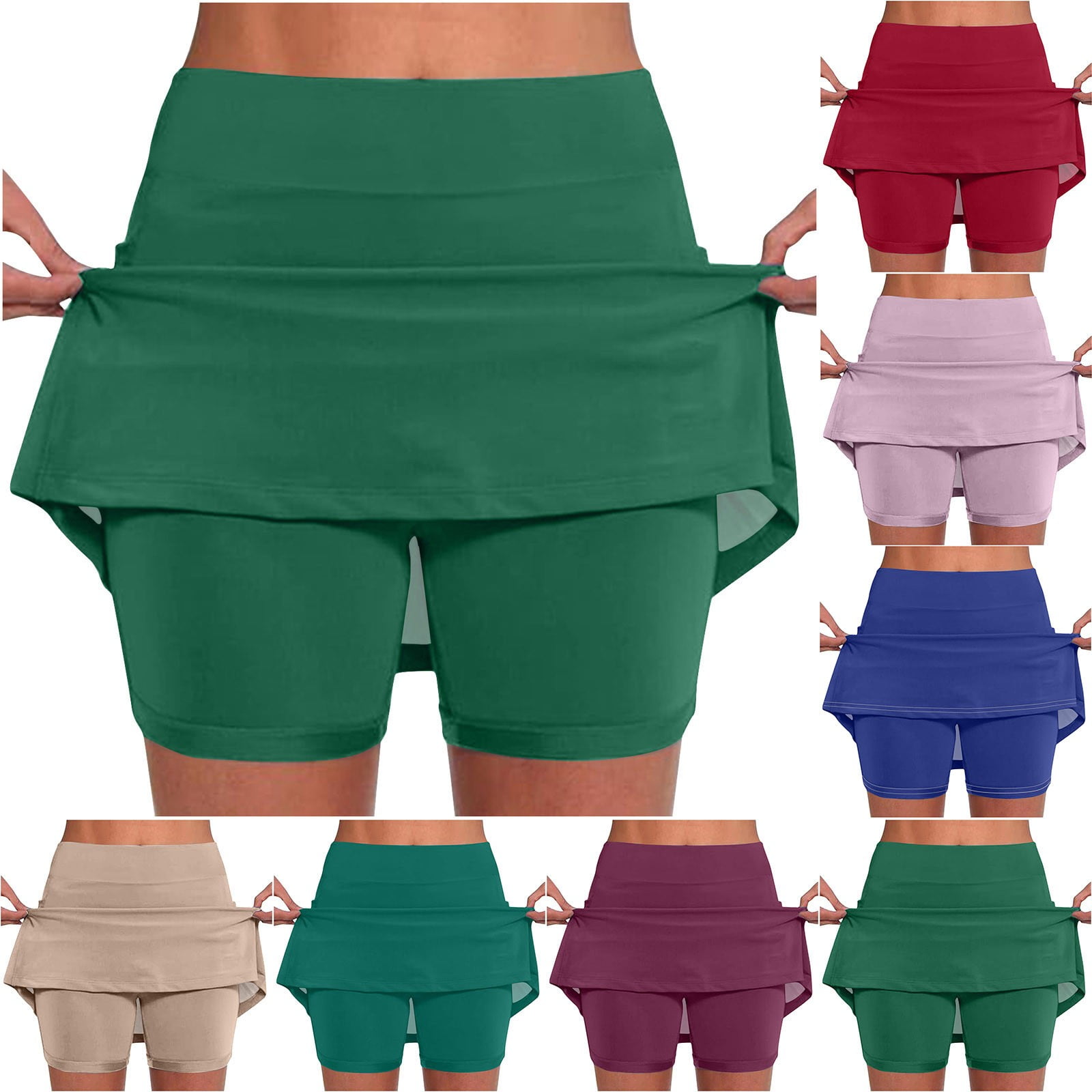 Hvyesh Tennis Skirts For Women Plus Size Elastic Athletic Golf Skorts Floral Print Tennis Skirt With Pockets Hvyesh Tennis Skirts For Women Plus Size Elastic Athletic Golf Skorts Floral Print Tennis Skirt With Pockets