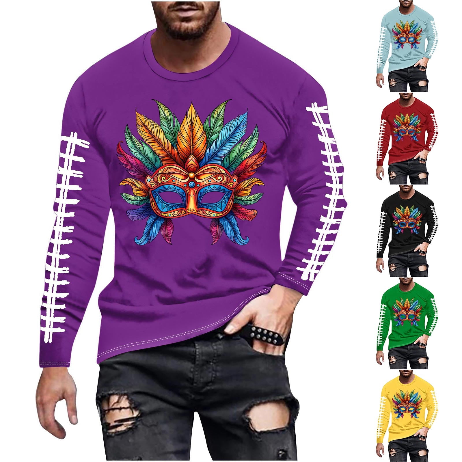 Feancey Prime Sales Today Mens Big and Tall Long Sleeve Tshirts 2025
