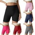 thumbnail image 1 of Feancey Seamless Yoga Shorts for Women High Waist Tummy Control Athletic Shorts Buttery Soft Stretchy Workout Shorts Butt Lifting Summer Shorts Pink L, 1 of 5