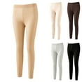 thumbnail image 1 of Feancey Thermal Leggings for Women Plus Size Pajama Bottoms Elastic Waist Stretchy Long Johns Cozy Soft Skinny Pants Spring Fall Winter Tights Khaki XL, 1 of 9