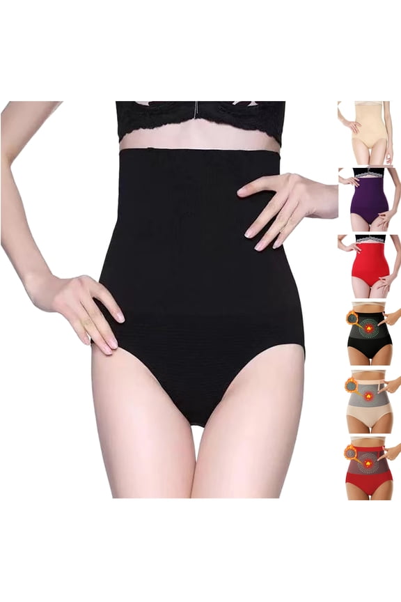Tummy Control Panties for Women Postpartum Body Shaping High Waist Underwear Comfort Slimming Brief Shorts Black L