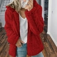 thumbnail image 1 of Feancey Weekly Deals 2024 Winter Coats for Women Clearance Sale,Womens Winter Fuzzy Fleece Jacket Berber Fleece Zip Up Coat Solid Color Sherpa Fuzzy Faux Cardigan with Pocket, 1 of 6