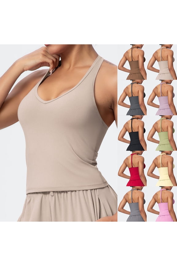 Women Halter Workout Tops Summer Casual Backless Slim Fitted Top Sleeveless Yoga Fitness Shirts Gym Tanks Clothes Black XL