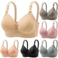 thumbnail image 1 of Feancey Women's Plus Size Wireless Bras Thin Padded Soft Supportive Bralettes Full Coverage Minimizer Bra Adjustable Straps Daily Wear Comfort Brassiere Black 5XL, 1 of 9