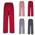 thumbnail image 1 of Feancey Women's Plush Fuzzy Pajama Pants Warm Cozy Pj Bottoms Winter Flannel Straight Leg Trousers Soft Casual Sleep Pants Pink Free Size, 1 of 6