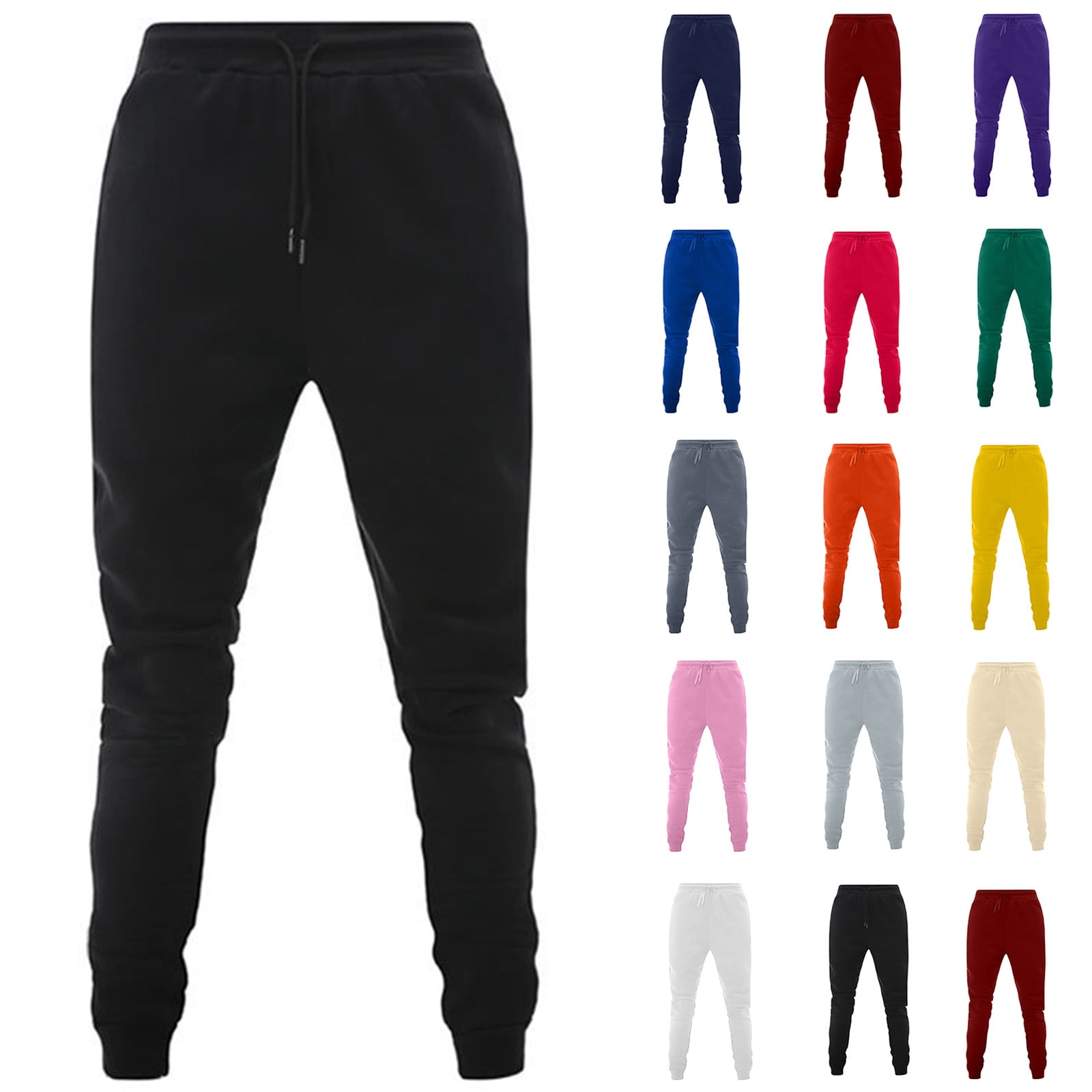Different color joggers deals