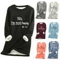 thumbnail image 1 of Feancey Womens Fleece Crewneck Sweatshirts Winter Warm Sherpa Lined Pullovers Furry Casual Long Sleeve Thermal Tunic Tops Comfy Soft Loungewear Pink XL, 1 of 6