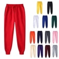 thumbnail image 1 of Feancey Womens Jogger Sweatpants Winter Fleece Lined Athletic Pants High Waisted Drawstring Tapered Leg Trousers with Pockets Green 4XL, 1 of 3