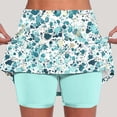 thumbnail image 1 of Feancey Womens Plus Size Skorts Dressy Casual High Waisted Tennis Mini Skirts with Shorts Fashion Tie Dye Print Casual Athletic Skort Mint Green L, 1 of 5