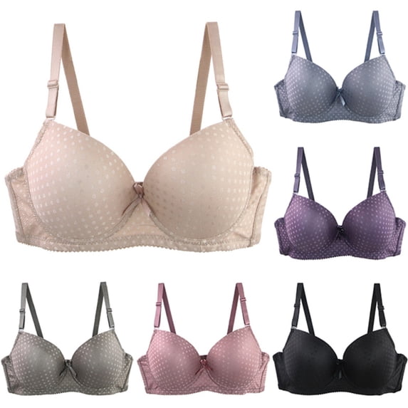 Feancey Womens Plus Size Underwire Bras Full Coverage Everyday Brassiere Anti-Sagging Push Up Bra for Older Women High Support Minimizer Bras Army Green 100B