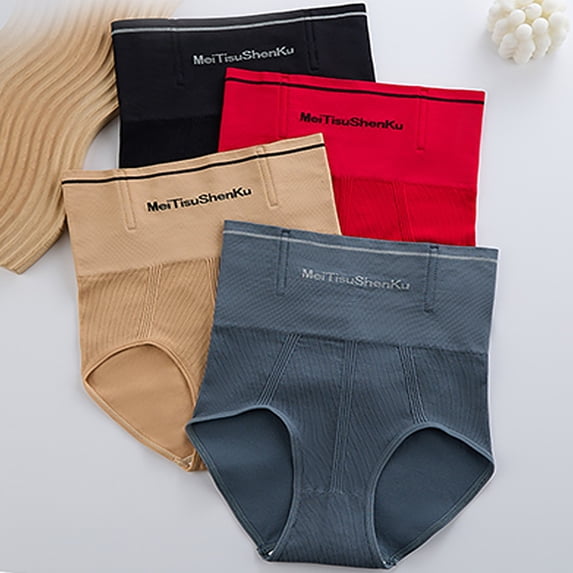 Feancey Womens Shaperwear Tummy Control Brief Shorts Maternity Postpartum Body Shaper Underwear High Waisted Body Shaper Panties Khaki M
