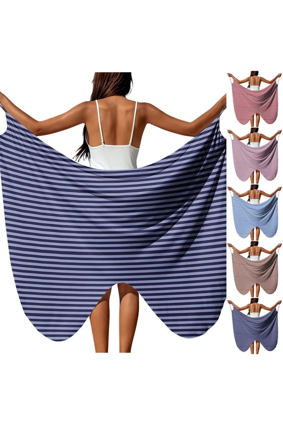 Womens Swim Cover Up Striped Spaghetti Strap Sarong Wraps Butterfly Swimsuit CoverUps Tie-Up Beach Cover Ups Plus Size Summer Swimwear Red 3XL