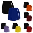 thumbnail image 1 of Feancey Workout Shorts Women 2 Pack High Waisted Athletic Shorts Casual Booty Dolphin Shorts Summer Breathable Gym Running Short Pants Blue S, 1 of 3