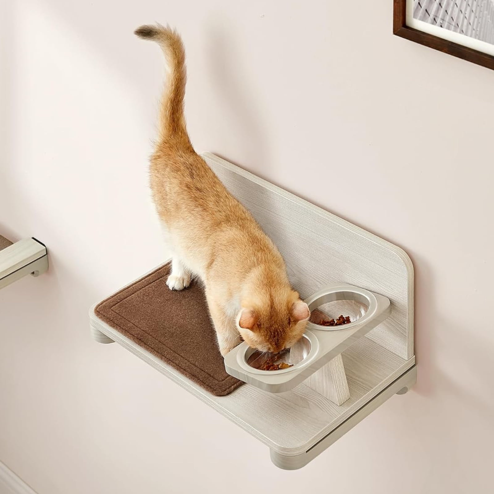 Feandrea Clickat Collection No.009 Cat Food Station WallMounted Cat