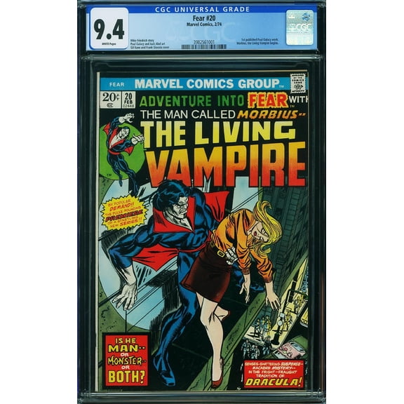 Fear #20 - CGC 9.4 Comic Book