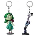 thumbnail image 1 of Fear & Disgust 3” PVC Key Ring Keychain Figure Figurine Inside Out Charm, 1 of 2