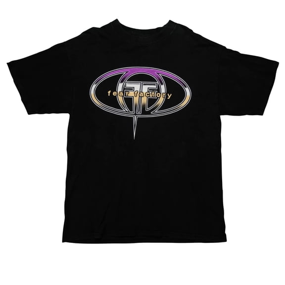 Fear Factory Logo Black Cotton All size S-5XL Unisex T Shirt HS269