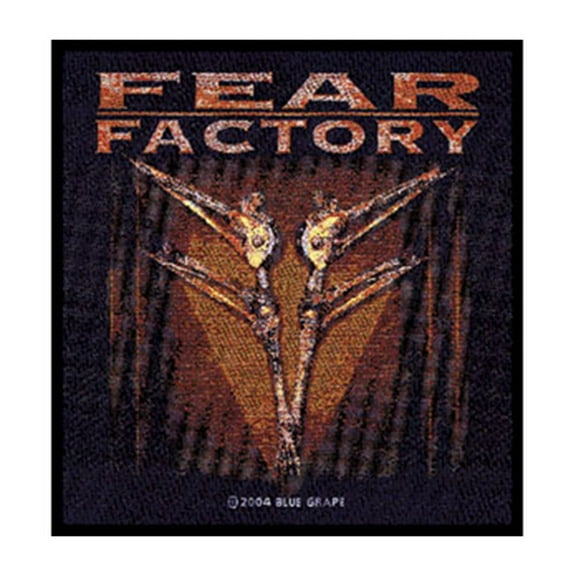 Fear Factory Men's Woven Patch Black