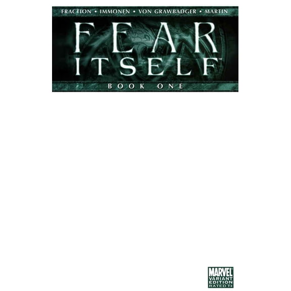 Fear Itself #1C VF ; Marvel Comic Book