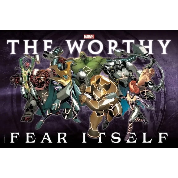 Fear Itself Mighty Worthy 24x34 Marvel Comics poster