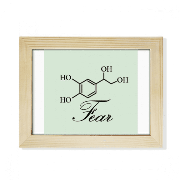 Fear Molecule Checal Structure Desktop Photo Frame Picture Art Decoration Painting 6x8 inch